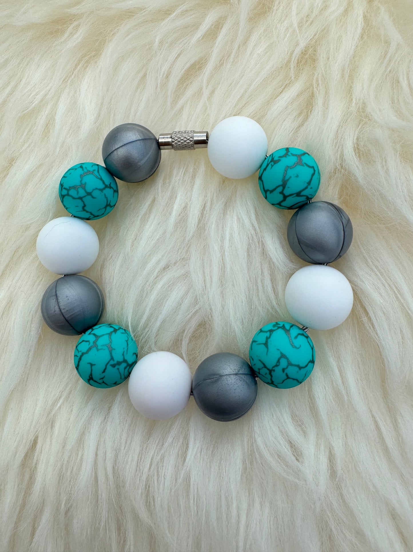 Blue Lightning Cup Charm