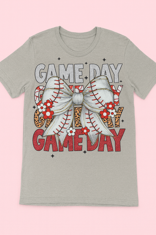 Baseball Game Day w/ Bow
