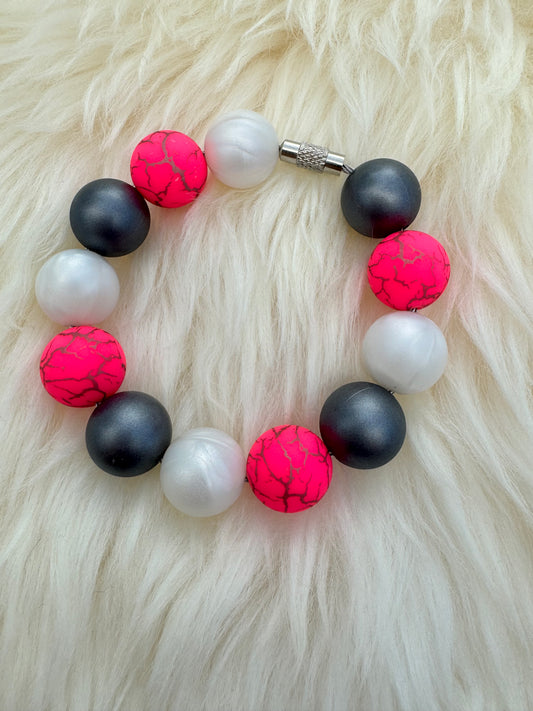 Pink Lightning Cup Charm